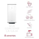 Ariston Velis Pro Wifi Electric Water Heater Low Power Consumption Multiple Positions 100L Flat with Wi-Fi and ECO EVO Function, 127.2 x 27.5 x 51.1 cm, for Installation in Spain - 8