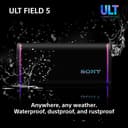 Sony ULT FIELD 5 - Powerful Bluetooth Portable Speaker, 25hr Battery, 2 x ULT POWER SOUND modes, IP67, Waterproof, Dustproof, 360 Lights, Detachable Shoulder Strap, Compact - Black - 8
