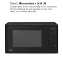 LG MH6042D Microwave Grill 20 Liter, 700 W, 5 Power Levels, Easy Cleaning, Black - 3