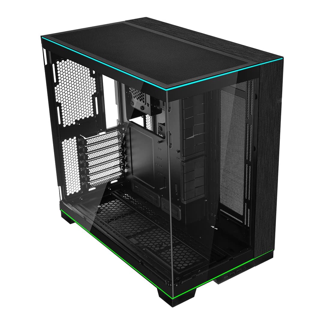 Lian Li O11D EVO RGB E-ATX Dual Chamber Gaming Case - ARGB Lighting Strips - Up to 420mm Radiator - Cable Management - Tempered Glass Front and Side Panels - Chassis
