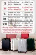 Aoliwei Suitcase Hand Luggage · Silver · Aluminium Frame · Hard Shells in Polycarbonate · Trolley Travel Luggage · Travel Suitcase with 4 Double Wheels · TSA Combination Lock · S-55 cm - 7