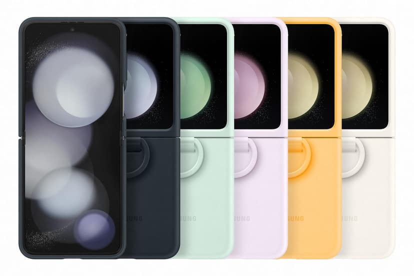 Samsung Galaxy Official Silicone Case with Ring for Z Flip5, Indigo - 2