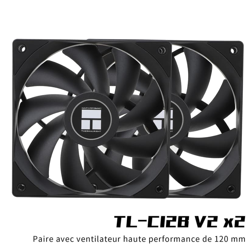 Thermalright Rmikaly BS-125 125x110x154mm CPU Cooler with 120mm Fan, Intel LGA1700/1150/1151/1155/1156/1200 & AMD AM4/AM5 Compatibility - 7