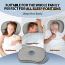 Babyezz Ear Piercing Pillow for Side Sleepers with Ear Hole for CNH and Ear Pain Ear Inflammation Pressure Points Cotton and Polyester Filling Washable and Adjustable (Gray) - 6