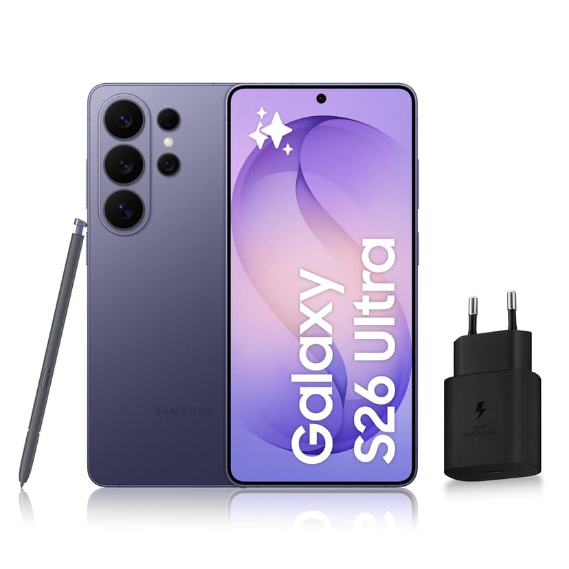 Samsung Galaxy S26 Ultra, Smartphone Android 5G avec Galaxy AI, 256 Go, Chargeur Secteur Rapide 25W Inclus, Smartphone déverrouillé, Violet, Version FR - 1