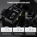 NEEWER CM28 (1 RX + 2 TX + Charging Case), Wireless Lavalier Microphone, Smart Noise Cancelling, 48KHz/16Bit 9 Hrs Uncompressed Recording, 656ft/200m Range, Lav Mic for iPhone, Android, Camera - 3