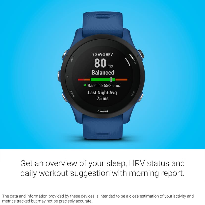 Garmin Forerunner® 255, GPS Running Smartwatch, Advanced Insights, Long-Lasting Battery, Tidal Blue - 4