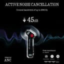 Nothing Ear wireless ear buds with Hi-Res Audio, Smart Active Noise Cancelling, Advanced equalizer and up to 40.5 hours of listening time - Black - 4