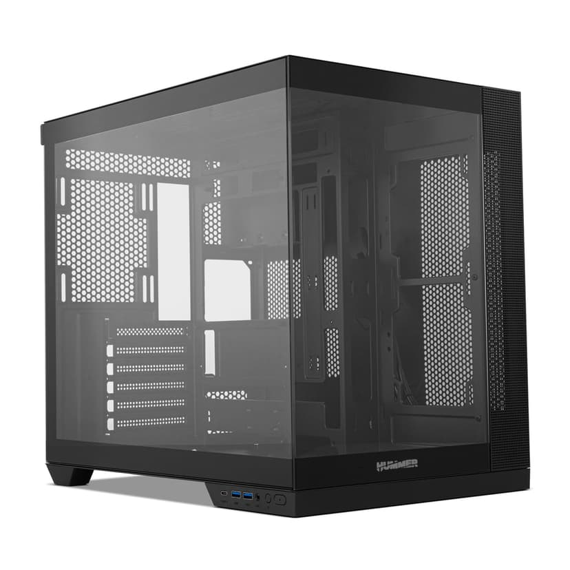 NOX XTREME PRODUCTS Hummer Astra NEO Black - Semitower ATX | M-ATX | ITX, Panoramic Glass without Frame, Space for 9 Fans, Graphics Cards up to 400 mm, USB-C and USB 3.0, Black - 1