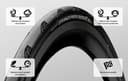 Continental - Continental 25-622 Grand Prix 5000s TR (700 x 25c) Pneu à Peau Pliable Noire - 1 pièce, Noir - 2