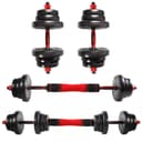 CCLIFE Haltère réglable, Haltères Musculation 20/25/30/40KG pour Adaptés au Fitness à Domicile et à la Musculation-ZERRO - 1