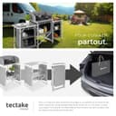 tectake® Meuble de Rangement Cuisine de Camping Pliable XXL en Aluminium, avec 5 Étagères, Plan de Travail, Pieds réglables, Sac de Transport Inclus, Stockage pour Vaisselle, Accessoires Cuisine - 8