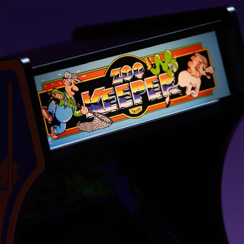 Numskull quarter arcade Zoo Keeper Collector's Edition - Réplique authentique 1/4 échelle en bois, ROM originale, batterie rechargeable et haut-parleurs 3 W - 3
