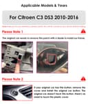 Autoradio Android 13 pour Citroën C3 DS3 2010-2016, 8 cœurs 4G + 32 Go Navi Support autoradio sans Fil Carplay/Android Auto Bluetooth Dab WiFi 4G Lien Miroir caméra arrière/Avant (Noir) - 2