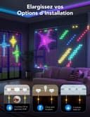 Govee Curtain Lights, 520 LED RGBIC Smart WiFi Curtain Lights for Outdoor, Dynamic Lights for DIY, Waterproof IP65, Christmas Decoration (1.5×2m) - 4