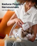 oneisall Aspirateur Poil de Chien et Chat, Aspirateur Poils d'animaux avec la Brosse, 12000Pa Puissance d'Aspiration, Elimine 99.99% des Poils d'animaux avec 4 Accessoires de Soins, 1.5L Capacité - 4