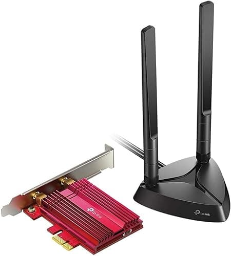 TP-Link WiFi 6 Carte WiFi PCIe AX3000, Archer TX3000E, Adaptateur Bi-Bande Bluetooth 5.3 avec 2 antennes multidirectionnelles, Intel AX200, Support Windows 11/10(64-bit), Ideal pour Gaming