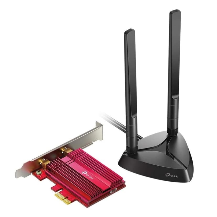 TP-Link WiFi 6 Carte WiFi PCIe AX3000, Archer TX3000E, Adaptateur Bi-Bande Bluetooth 5.3 avec 2 antennes multidirectionnelles, Intel AX200, Support Windows 11/10(64-bit), Ideal pour Gaming - 1