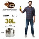 Stainless Steel Barrel 30 Litres for Oil and Wine - Food Grade Stainless Steel Container with Tap and Screw Cap | Canister Barrel for Olive Oil, Wine, Food Liquids - 9