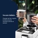 De'Longhi Rivelia EXAM440.55.W, Fully Automatic Coffee Machine with LatteCrema Hot, Automatic Milk Frother, Compact Size Bean to Cup Coffee Machine, 16 Recipes, Touch Colored Display, Arctic White - 5