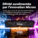 Crucial Pro DDR5 RAM 32GB Kit (2x16GB) 6400MHz CL32, Overclocking Deskop Computer Gaming Memory, Intel XMP 3.0 / AMD EXPO, Black - CP2K16G64C32U5B - 6