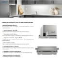CATA | Extractor Hood | TF 2003 Model DURALUM 60 | 2 Extraction speeds | Cooker Hood 390m3/h - 150m3/h | Stainless Steel Finish - 7