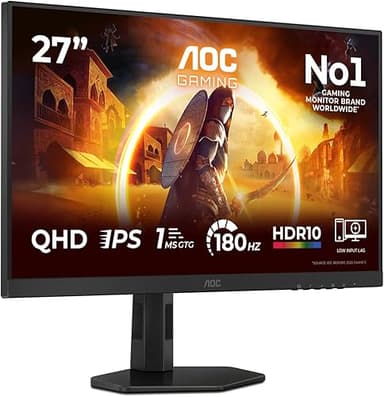 AOC Q27G4XF 27 inch WQHD Gaming Monitor 180Hz, Fast IPS P…