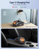 SEALIGHT Aspirateur Voiture sans Fil, 35000PA Aspirateur a Main avec 2er Batteries Rechargeables, Moteur sans Balai, Mini Aspirateur pour Voiture Cuisine Maison des Poils d'animaux - 7