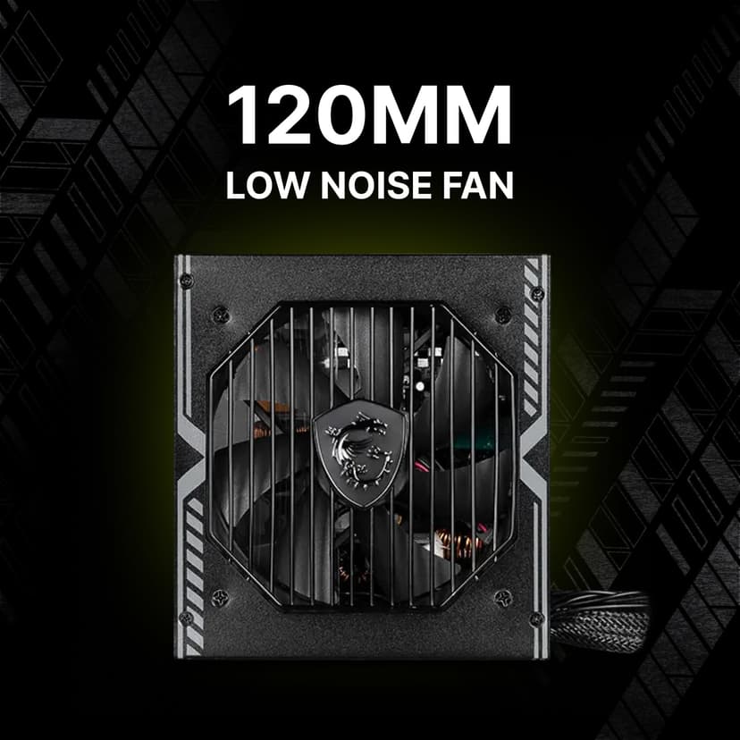 MSI MAG A750BN PCIE 5 Gaming Power Supply - PCIE 5.0 Compatible - Certified 80 Plus Bronze 750W - Compact Size - PSU ATX - 9