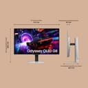 Samsung Écran PC Gaming Odyssey OLED G8-G81SF, Taille 32'', Résolution 4K (3840x2160), 240Hz, 0,03ms, 2xHDMI, DP, Ajustable en Hauteur, Orientable, Pivotable, Inclinable, LS32FG816SUXEN - 4
