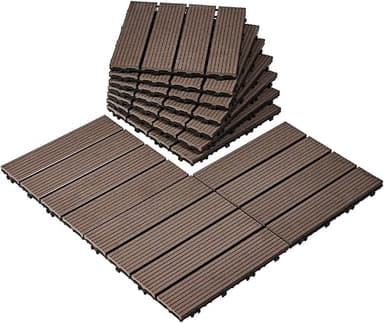 VEVOR Dalles de Terrasse Emboîtables, Lot de 27, Revêteme…