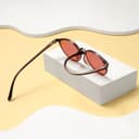 BRADDELL OPTICS Migraine Anti Blue FL-41 Rose Indoor & FL-60 Brown Outdoor Glasses for Light Sensitivity, LED Fluorescent Lighting Glare & Photophobia - 3