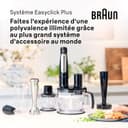 Braun 0X22111291 MQ 7087X Immersion Blender, Plastic, 1.2 liters, Black, Stainless Steel - 6