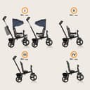 Lionelo HAARI 2in1 Stroller Trike for Kids 1-5 years up to 25 kg, 360° Rotating Seat, Adjustable Parent Steering Handle, Grows with Child, Free-Wheel Mode with Footrest, Canopy & Cup Holder - 3