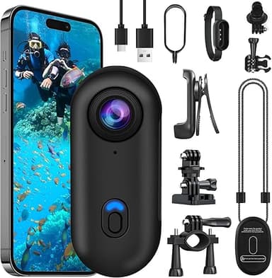 OBEST Caméra Sport 4K WiFi,Caméra POV Objectif Grand Angl…