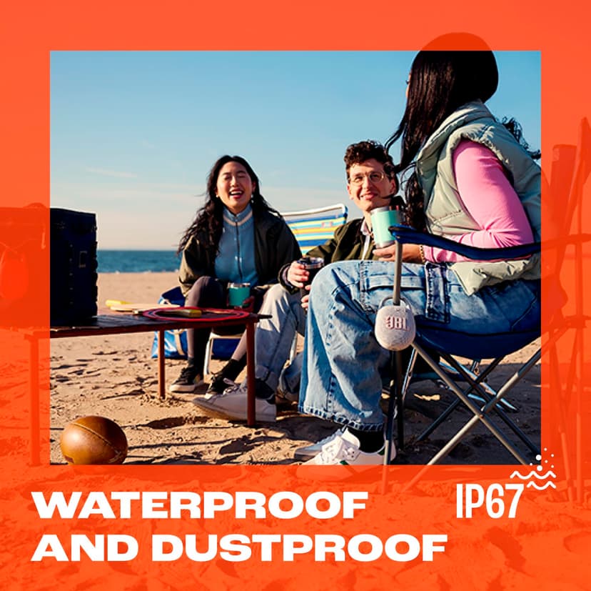 JBL Clip 5 - Ultra-Portable, Waterproof & Dustproof Bluetooth Speaker, Big Pro Sound with punchy bass, Integrated carabiner, Up to 12 Hours of Play, Made in part with recycled materials (Purple) - 2