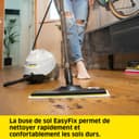 Kärcher SC 3 EasyFix Steam Cleaner, Steam Pressure: Max. 3.5 Bar, Heating Time: 30 s, Power: 1,900 W, Surface Power: 75 m², Tank: 1 L, with Descaling Cartridge, Floor Cleaning Kit and Nozzles, White - 5