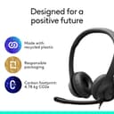 Logitech H390 kabelgebundenes Headset für PC/Notebook, Stereo-Kopfhörer mit Mikrofon mit Geräuschunterdrückung, Stereo, Bedienelemente am Kabel, Works with Chromebook – SCHWARZ - 7