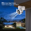 Ctronics 4PCS Outdoor WiFi Surveillance Camera Kit, IP Camera Home Surveillance with Auto Human Detection Tracking, 30M Colorful Night Vision, Two-Way Audio, 3 Mounting Methods - 2