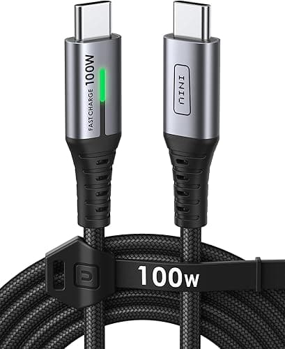 INIU Câble USB C, 2m 100W 5A Charge Rapide, PD 3.0 QC 4.0…