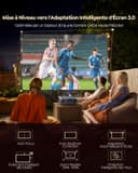 Vidéoprojecteur 4K【Netflix Inclus/Dolby】 1400 ANSI Projecteur Vidéo 4K Auto Focus/Keystone WiFi Bluetooth FHD 1080P, HDR10, Smart Rétroprojecteur Portable WiFi6 Extérieur Zoom50% Cadeau/Home Cinéma - 4