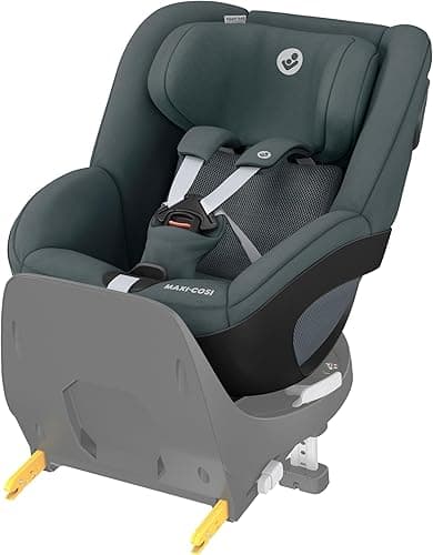 Maxi-Cosi Pearl 360 i-Size, Baby Car Seat, 3 months-4 years (61-105 cm), 360 Car Seat swivel, One-Hand Rotation, ClimaFlow, Easy-In Harness, G-CELL Side Impact Protection, Authentic Graphite