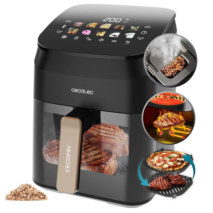 Cecotec Air Fryer Cecofry&Grill Smokin' 4500. Friteuse à … - 1