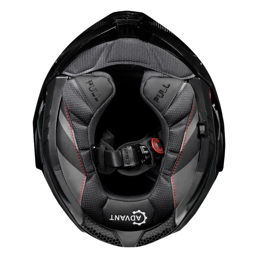 LS2 FF901 Advant X MATT Carbon Black Modular 180° Flip Front Dual Visor Full Face Motorbike Helmet Sport. ECE 22.06 Certified. Pinlock and Backpack Carry Bag - 3XL (65-66cm) - 3