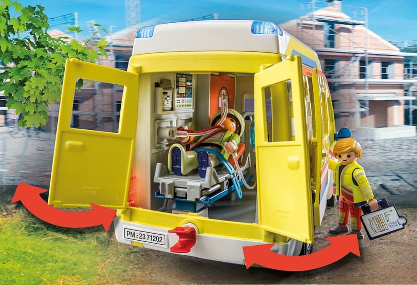Playmobil 71202 City Life Ambulance with Lights and Sound, toy playset suitable for ages 4+ - 6