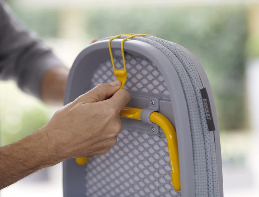 Joseph Joseph Pocket Folding Space-Saving, Compact table-top Ironing Board Regular, Grey/Yellow - 9