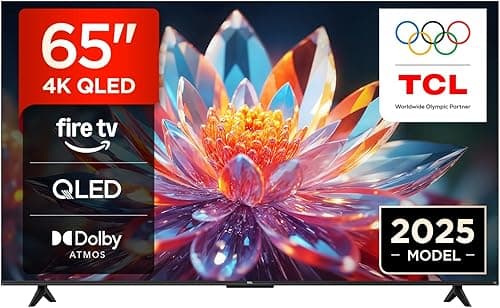 TCL 65T6C Fire TV 65 Pouces QLED 4K UHD Smart TV, HDR (Multi-Format), Dolby Atmos, Motion Clarity