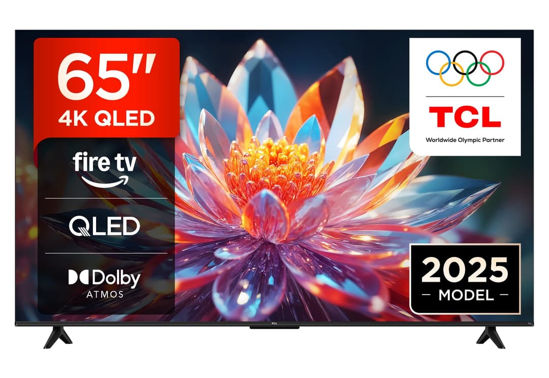 TCL 65T6C Fire TV 65 Pouces QLED 4K UHD Smart TV, HDR (Multi-Format), Dolby Atmos, Motion Clarity