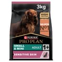 PRO PLAN Small & Mini Adult 1+ Sensitive Skin Salmon Dry Dog Food 3kg - 1