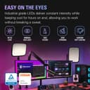 Elgato Key Light - Professional 2800 lumens Studio Light with desk clamp for Streaming, Recording and Video Conferencing, Temperature and Brightness app-adjustable on Mac, PC, iOS, Android - 4